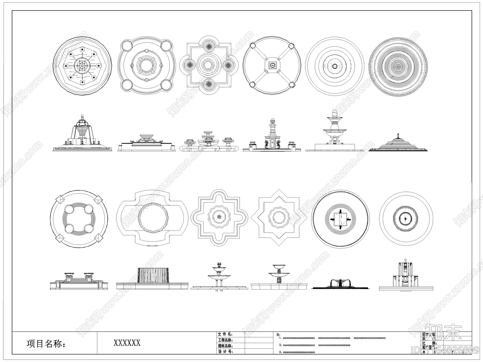 欧式假山水景图库施工图下载【ID:1164826809】