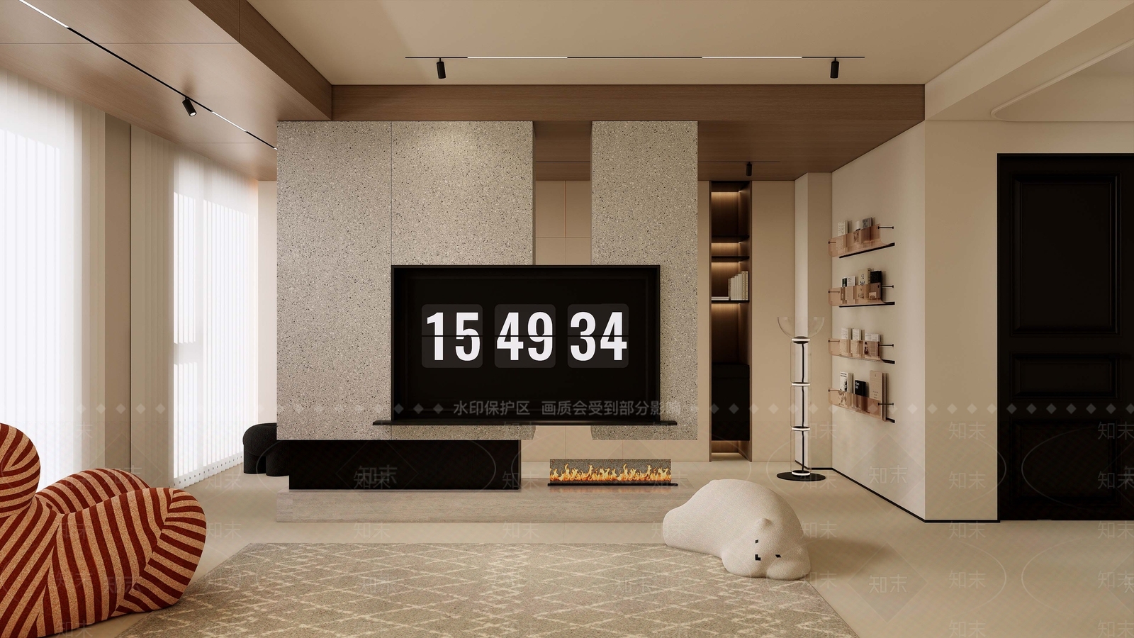 米色云朵单人沙发云朵沙发SU模型下载【ID:1227525647】