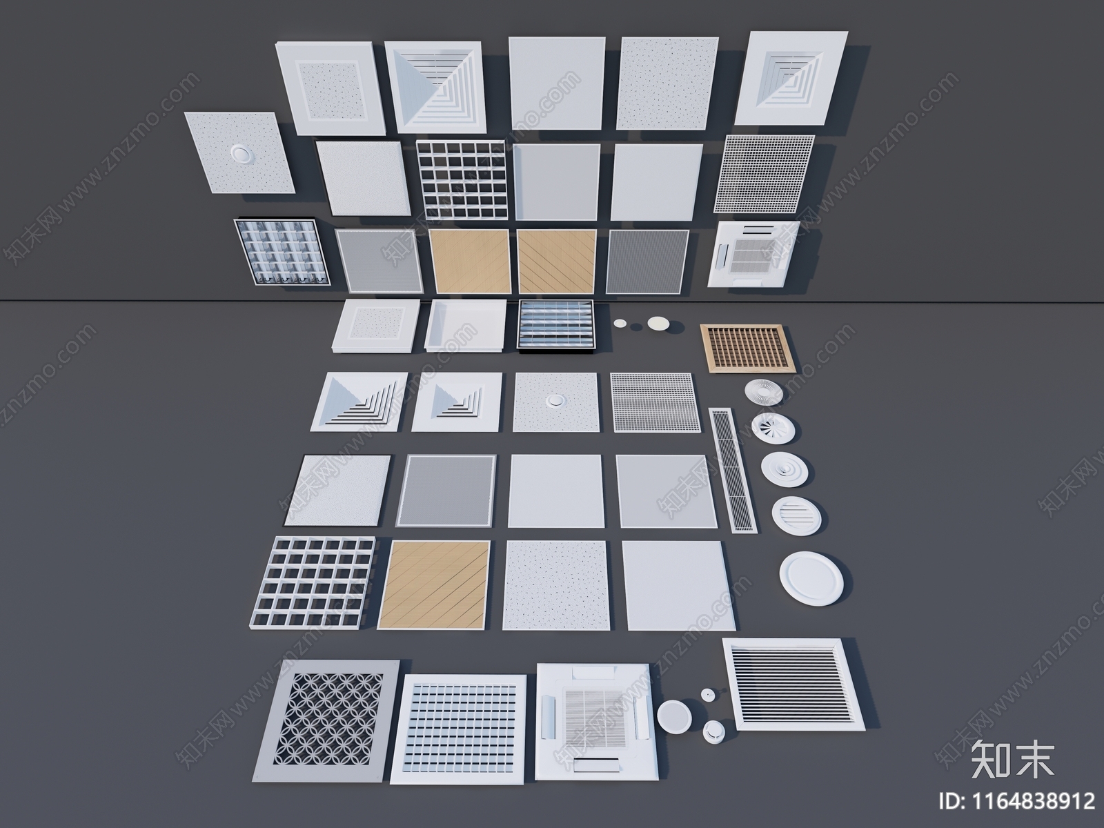 空调出风口3D模型下载【ID:1164838912】