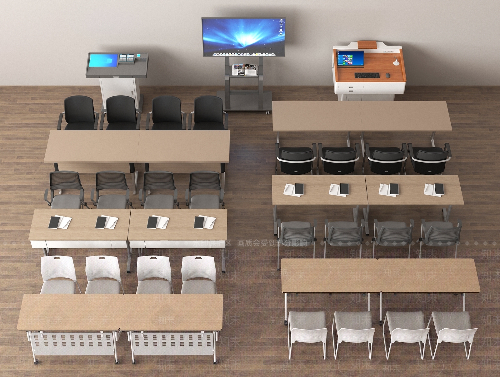 现代其他桌椅3D模型下载【ID:1164838568】