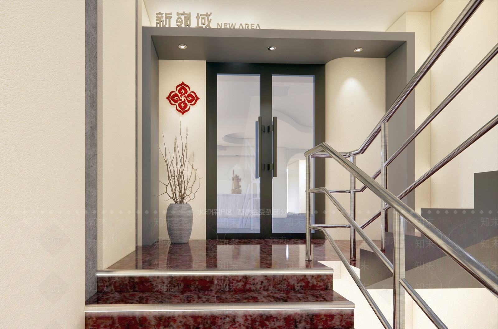 新中式侘寂会所SU模型下载【ID:1164839446】