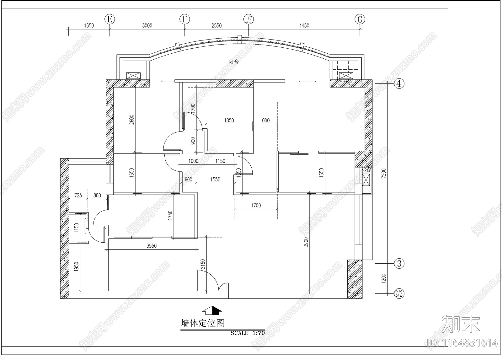 现代整体家装空间施工图下载【ID:1164851614】