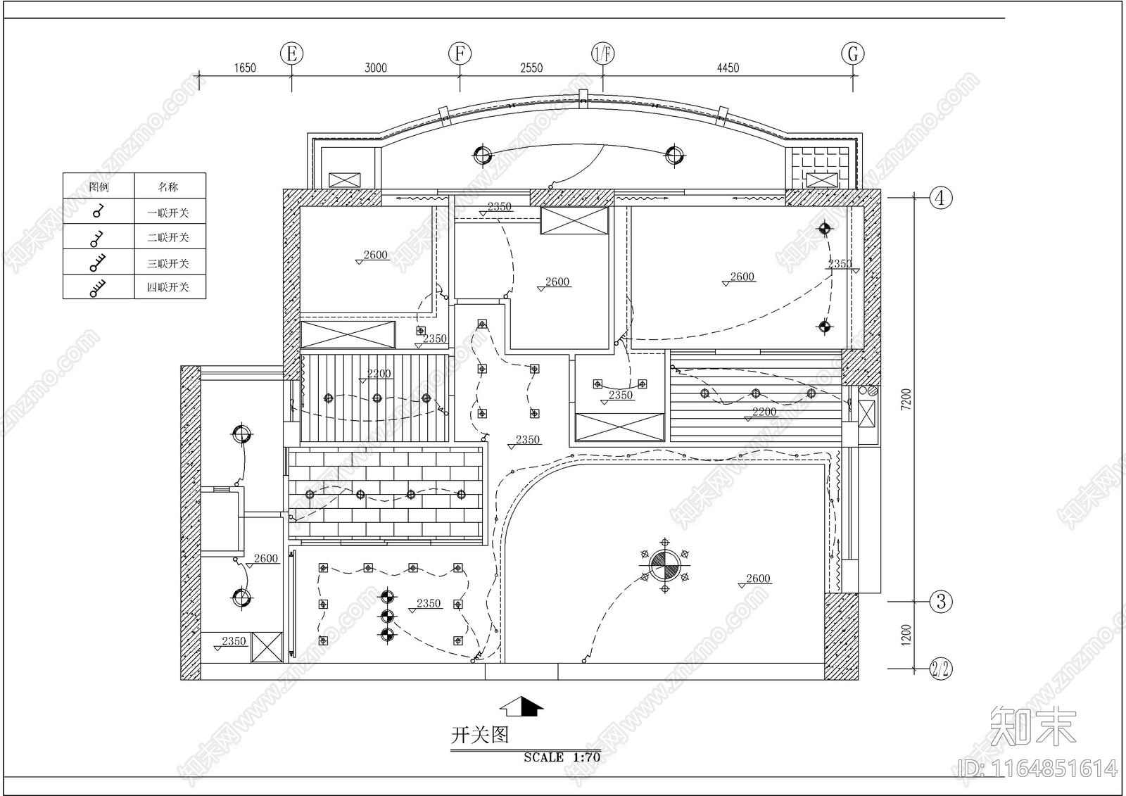 现代整体家装空间施工图下载【ID:1164851614】