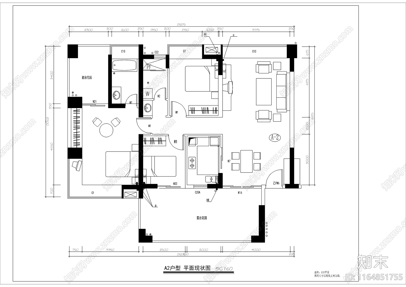 现代整体家装空间施工图下载【ID:1164851755】