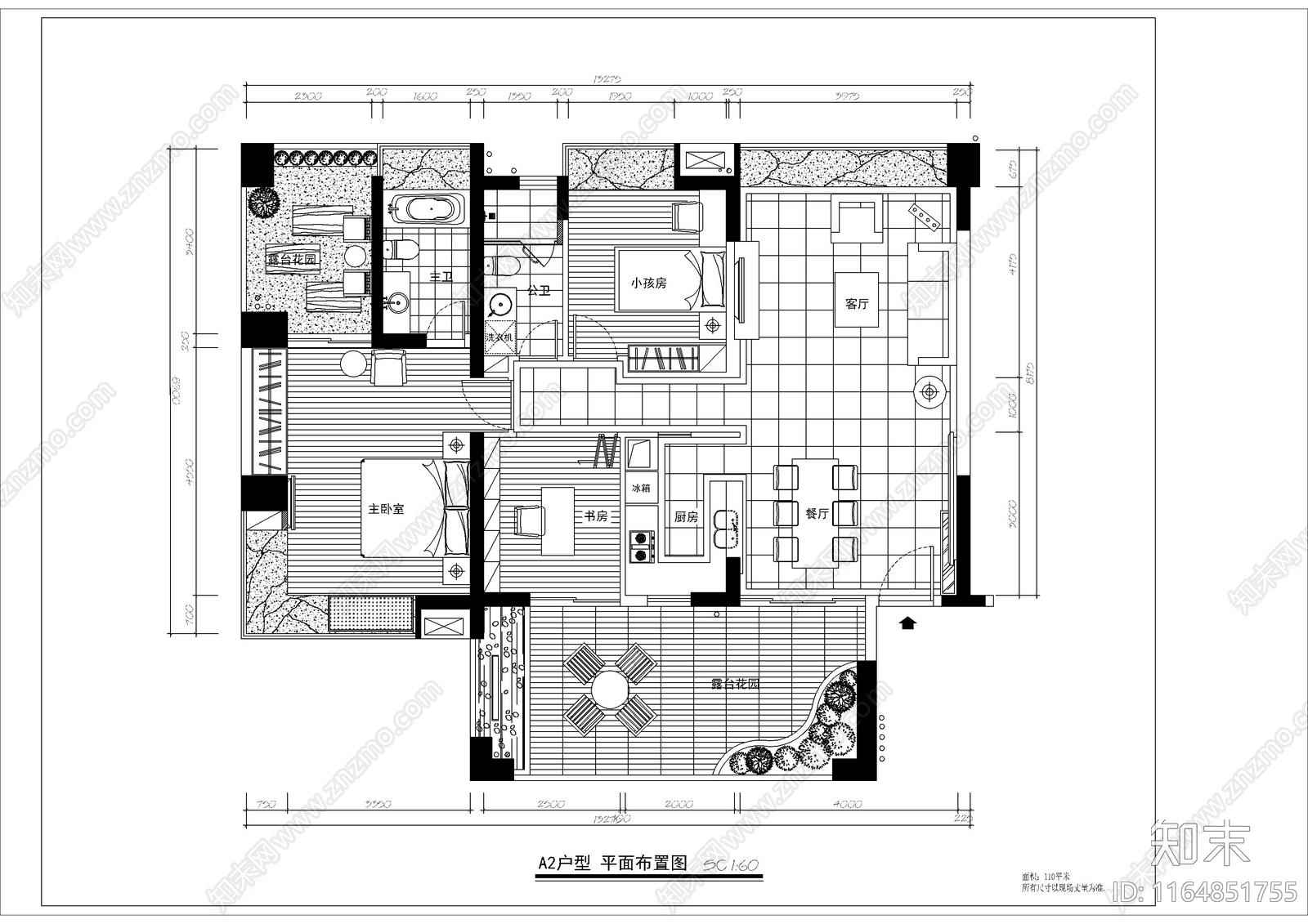 现代整体家装空间施工图下载【ID:1164851755】