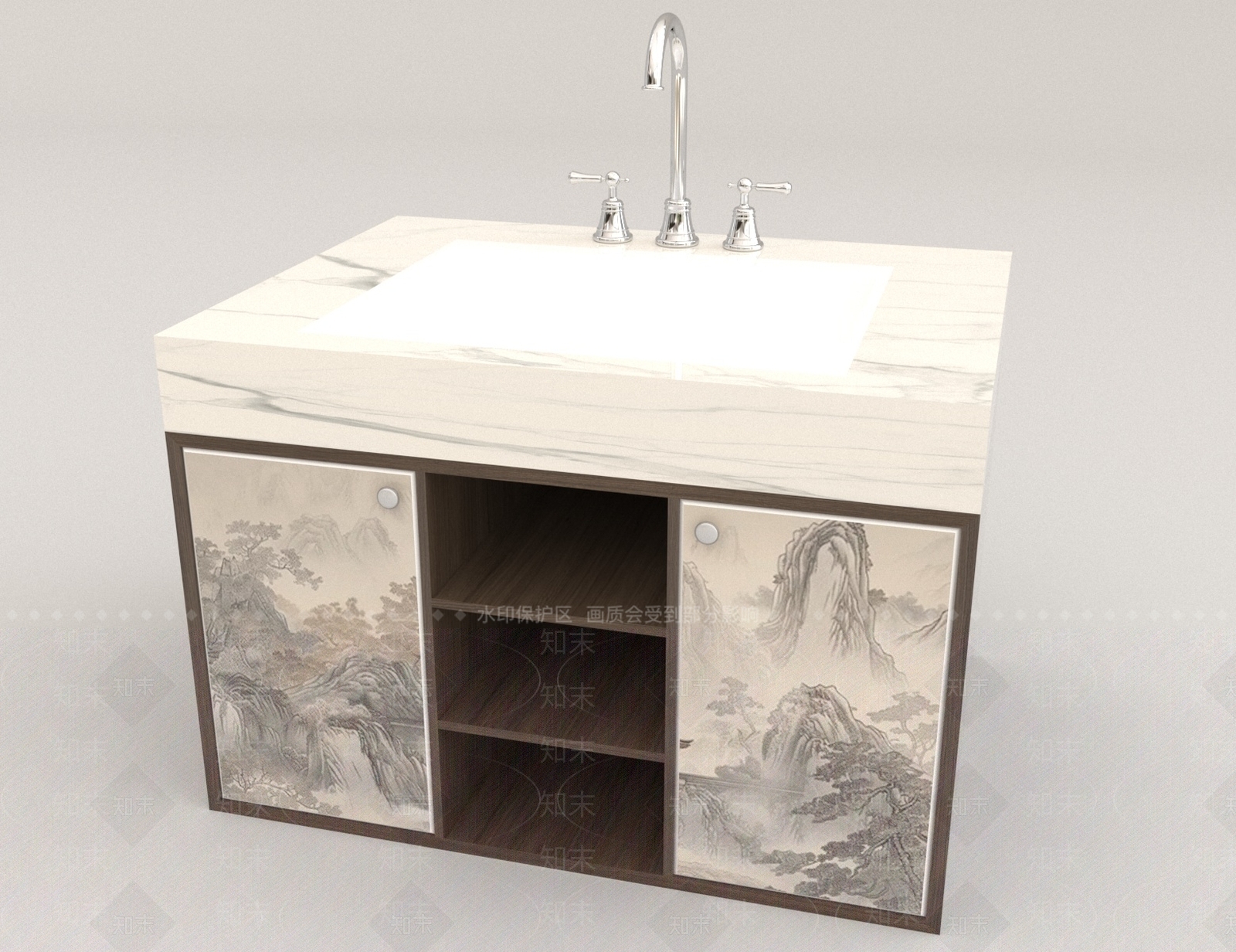 洗手台3D模型下载【ID:1164854161】