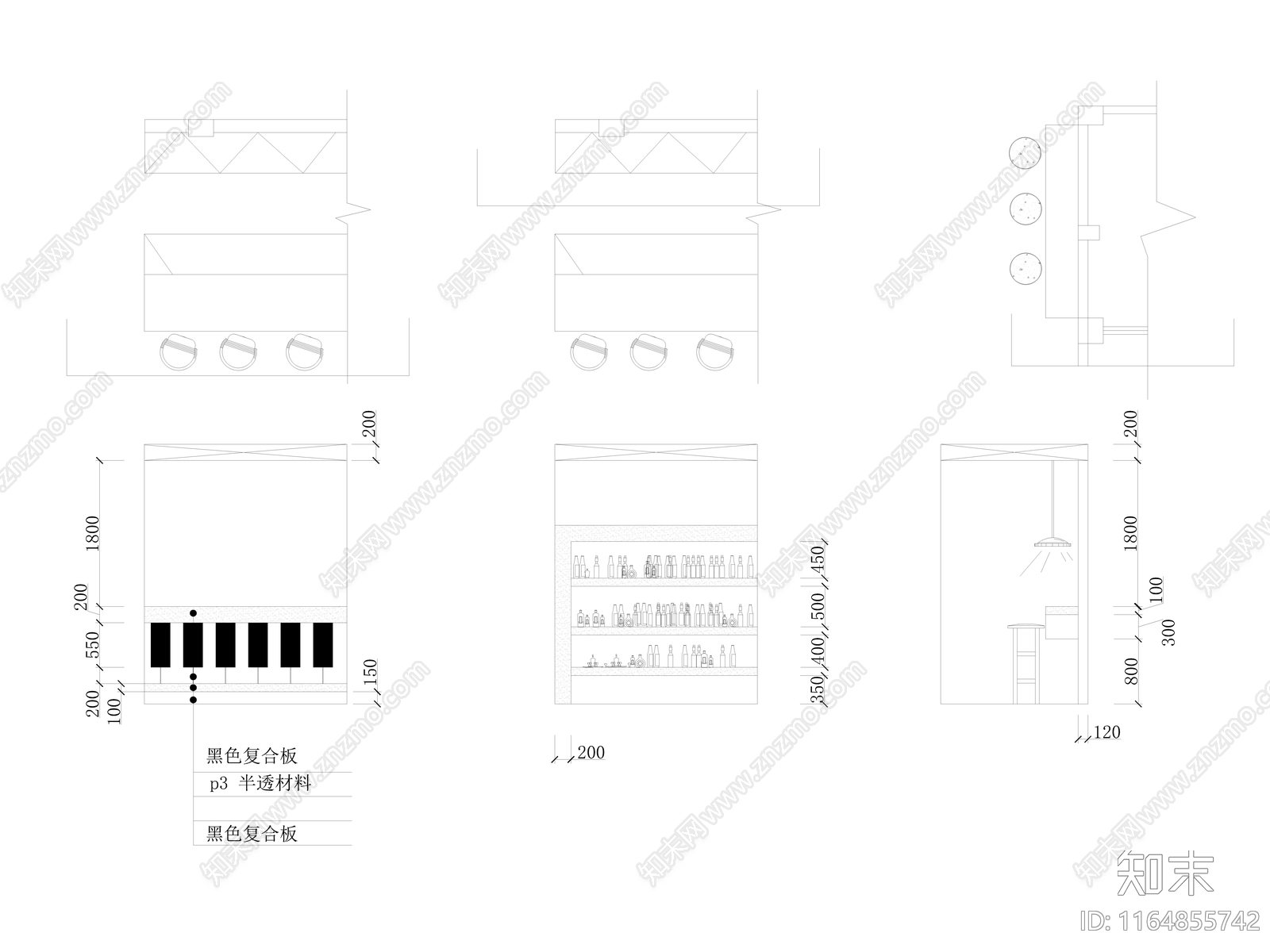 现代其他餐饮空间cad施工图下载【ID:1164855742】