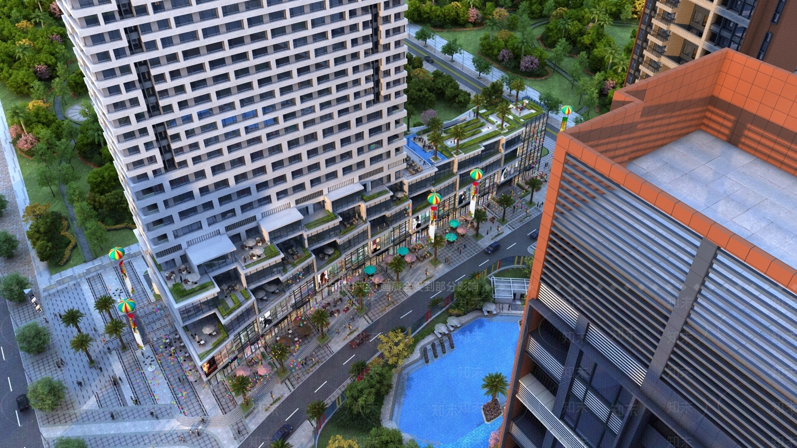 现代街道3D模型下载【ID:1164863459】