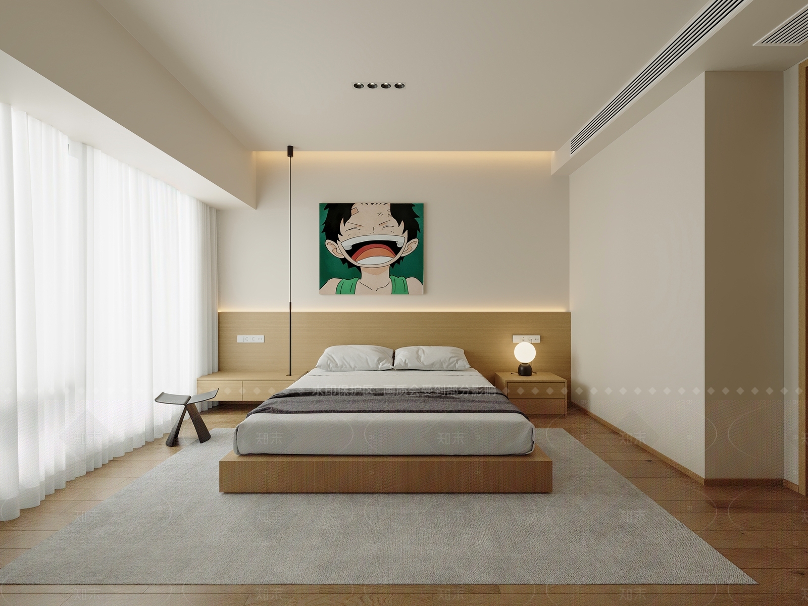 现代男孩房3D模型下载【ID:1214636590】