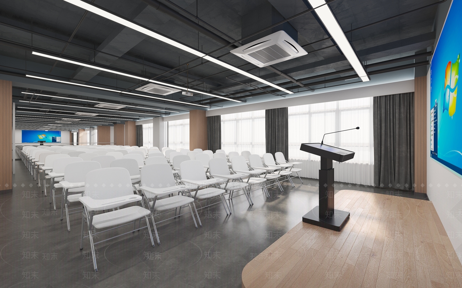 现代会议室3D模型下载【ID:1164875177】