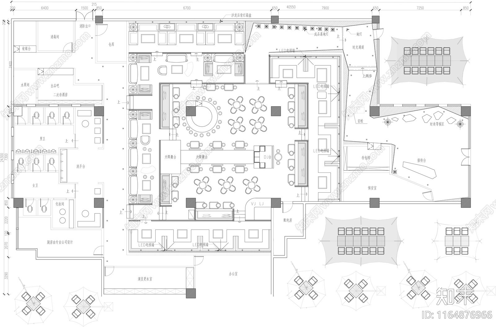 现代其他休闲娱乐空间cad施工图下载【ID:1164876966】