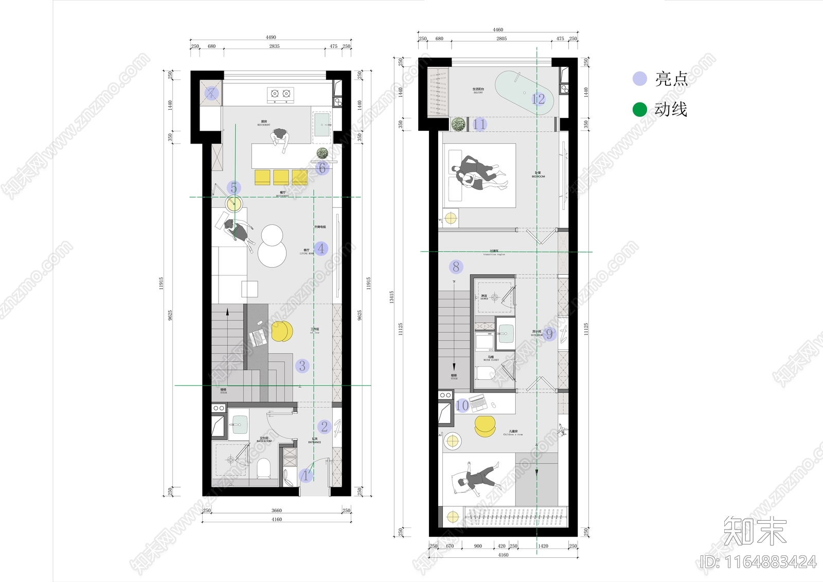 户型优化cad施工图下载【ID:1164883424】