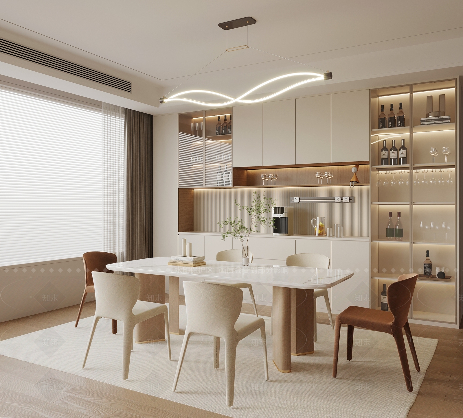 现代中餐厅3D模型下载【ID:1164890295】
