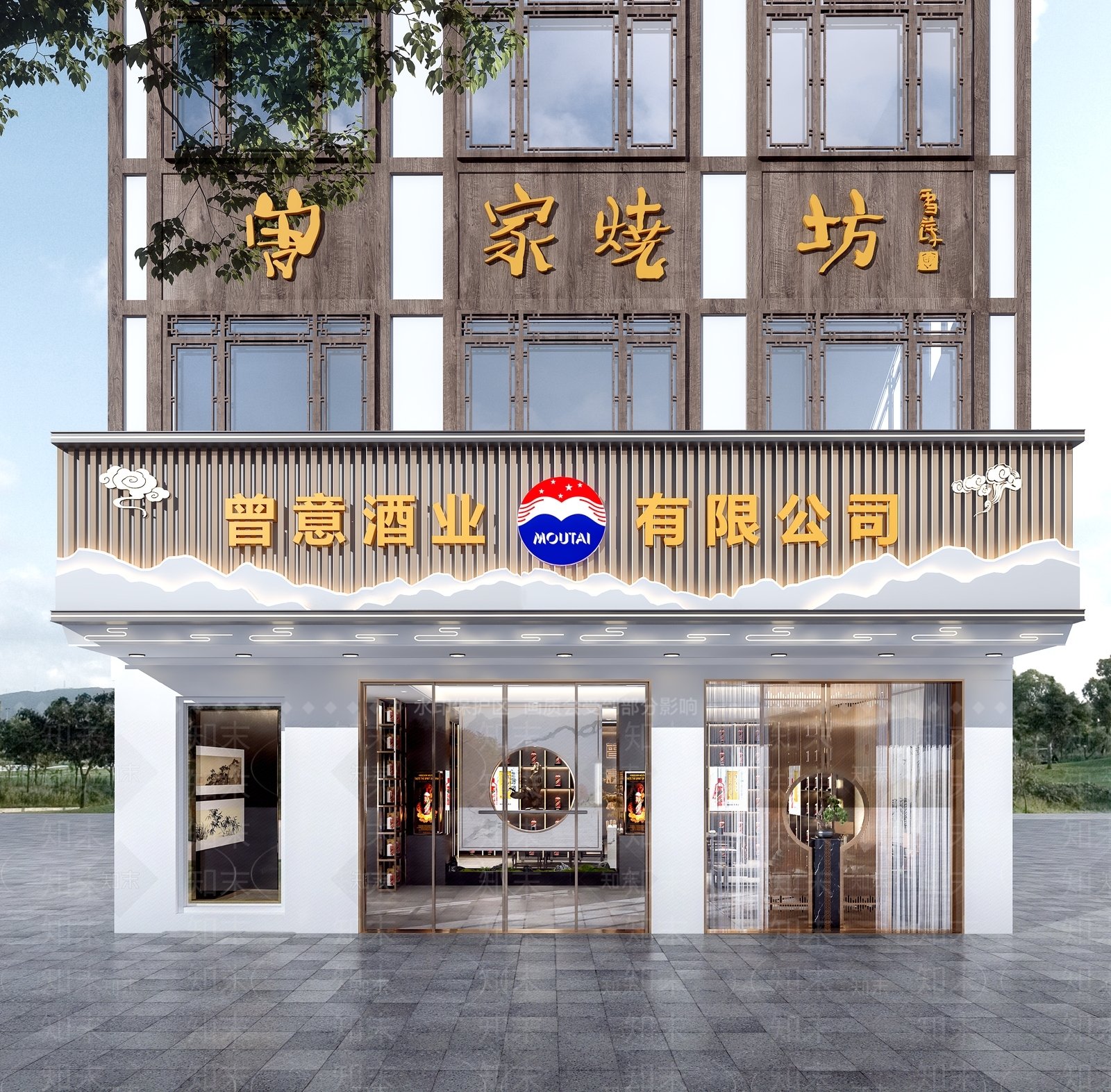 新中式其他商业空间3D模型下载【ID:1164896083】