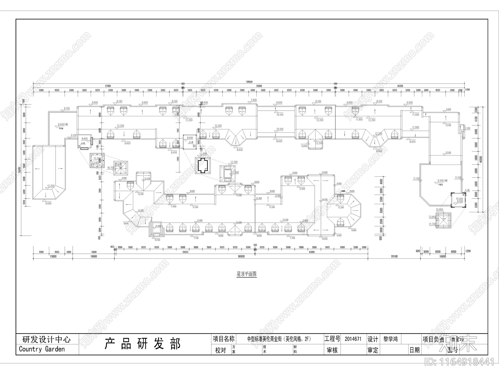 欧式商业街施工图下载【ID:1164918441】