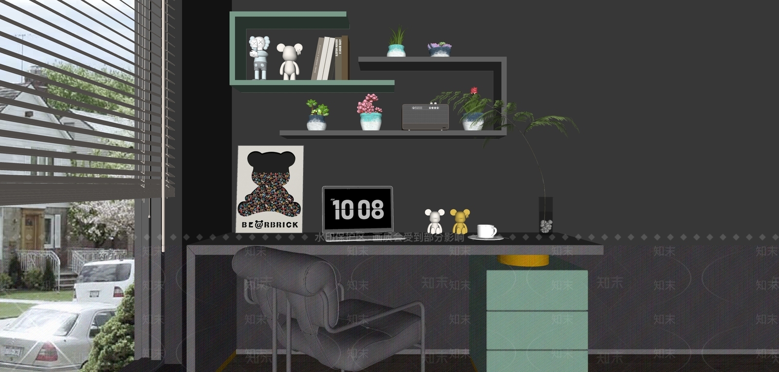 现代置物架SU模型下载【ID:1164918953】