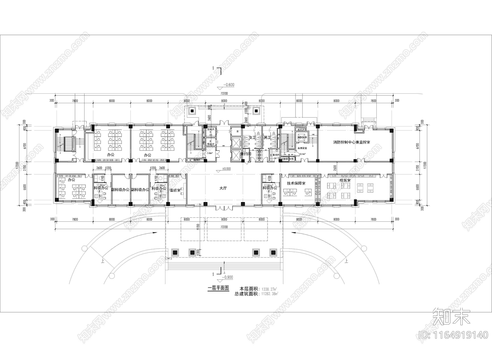 建筑平面图施工图下载【ID:1164919140】