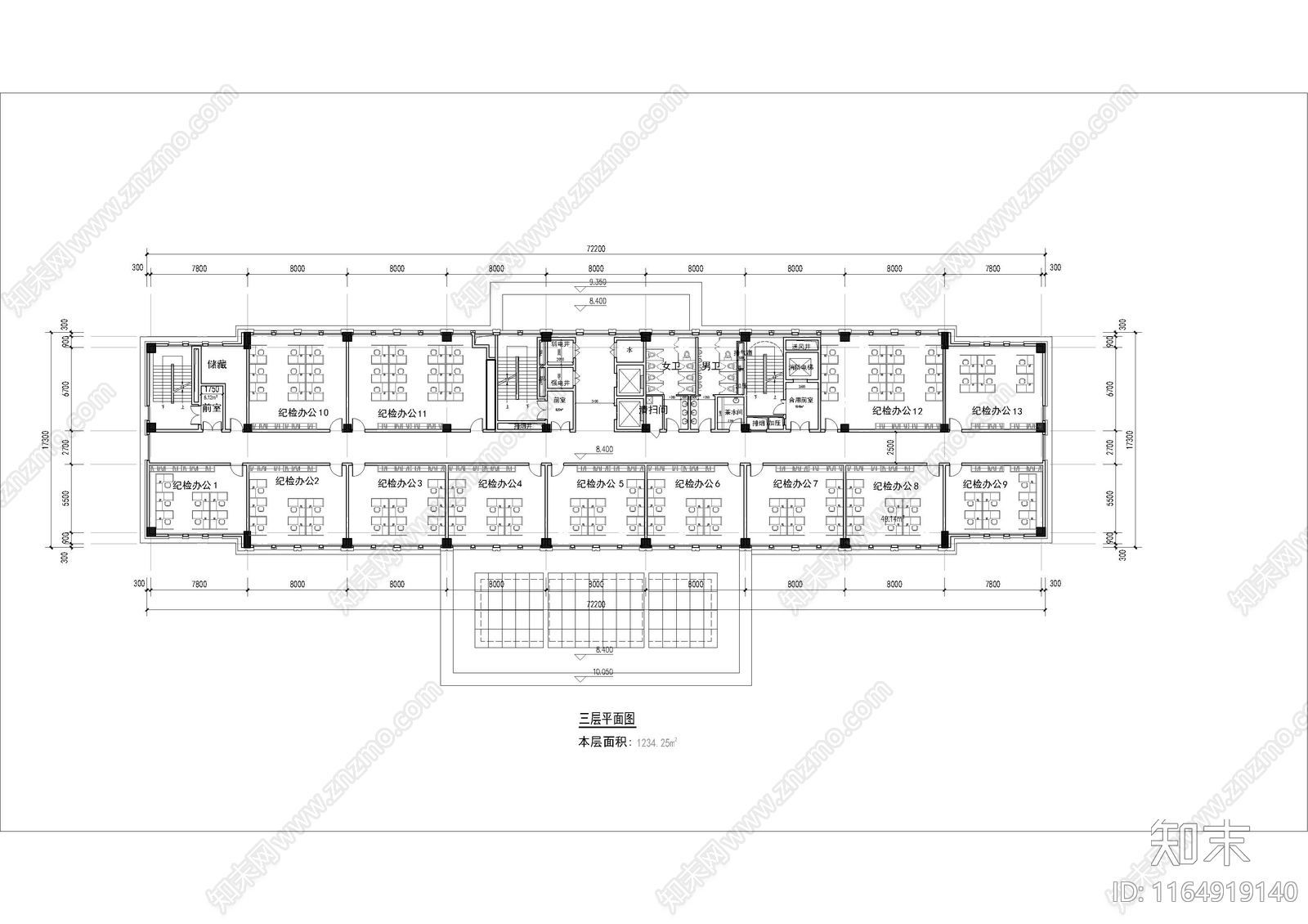 建筑平面图施工图下载【ID:1164919140】