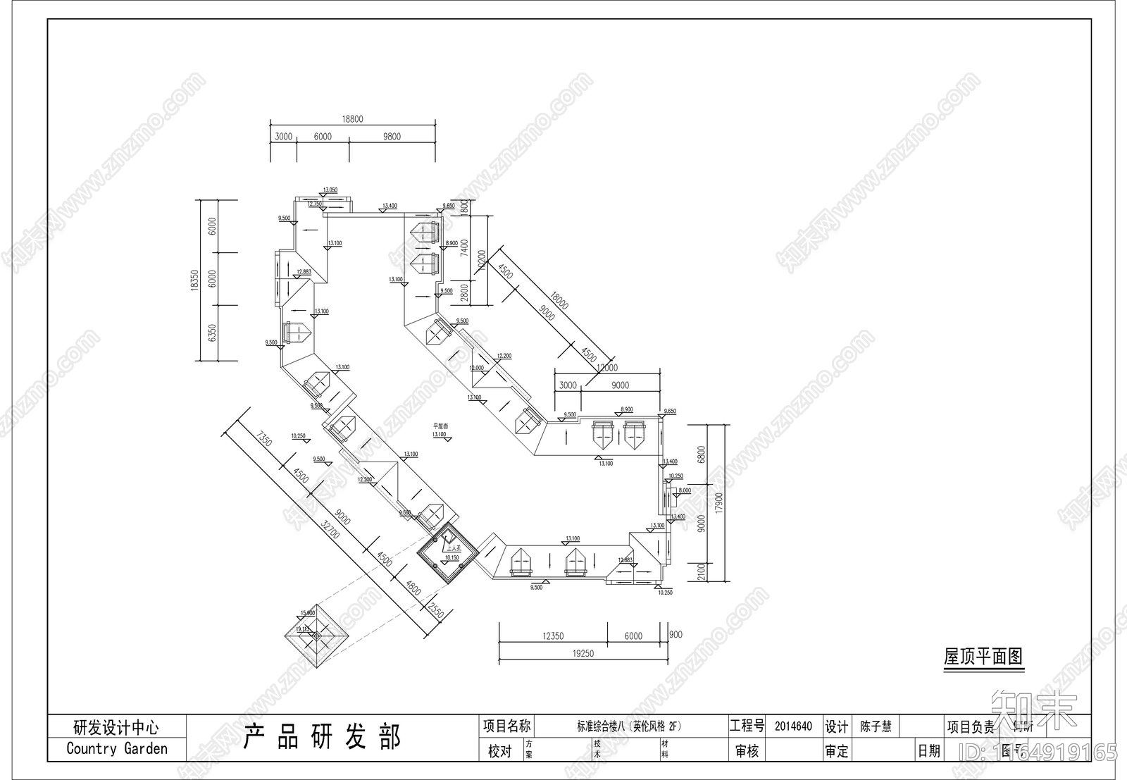 欧式售楼处建筑cad施工图下载【ID:1164919165】