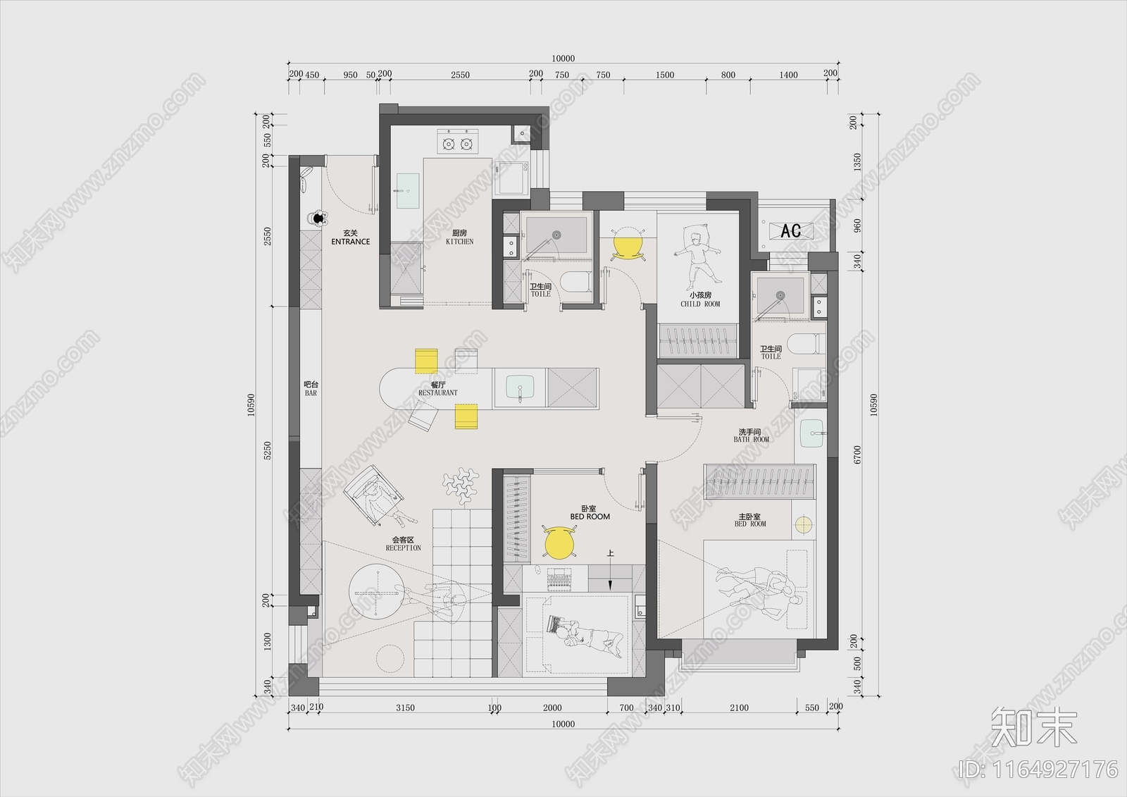 户型优化施工图下载【ID:1164927176】
