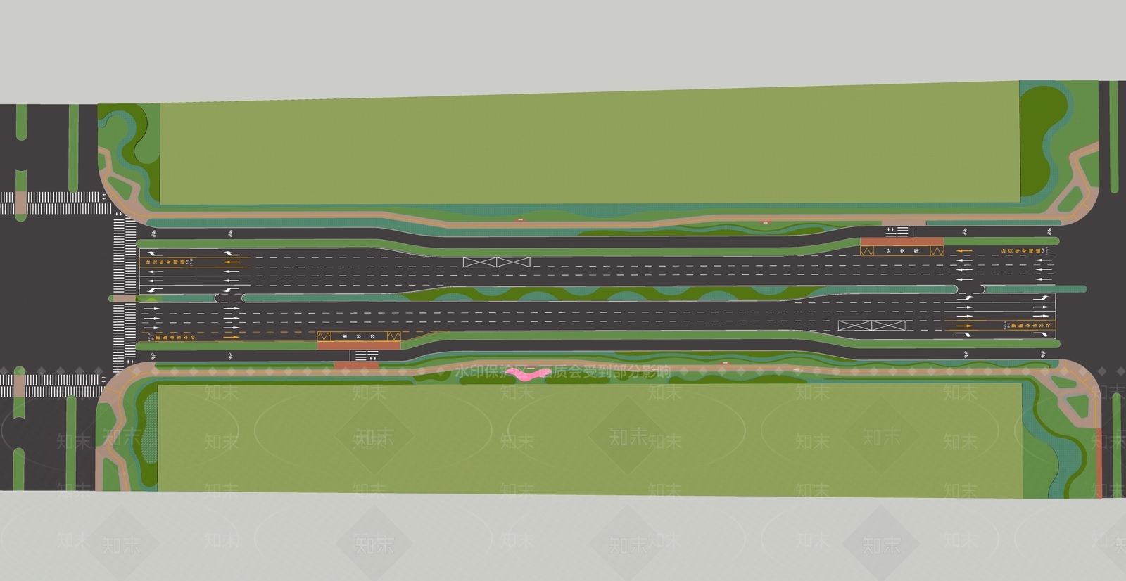 现代道路SU模型下载【ID:1164950868】