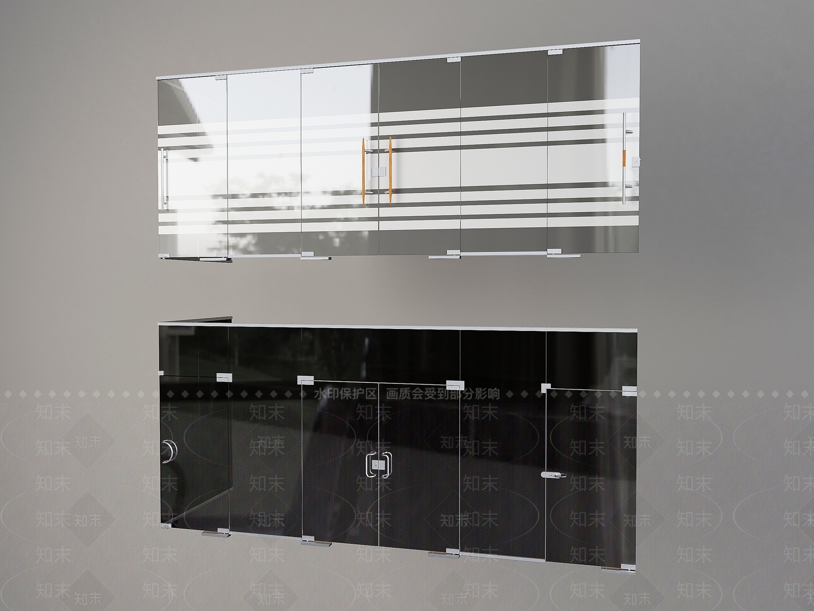 现代隔断3D模型下载【ID:1164952684】