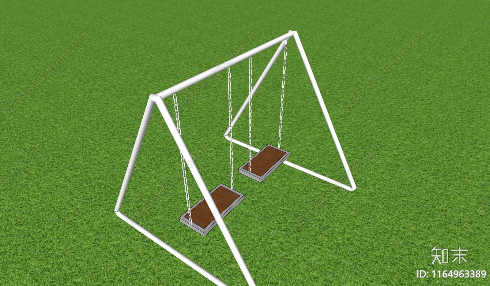 现代秋千SU模型下载【ID:1164963389】