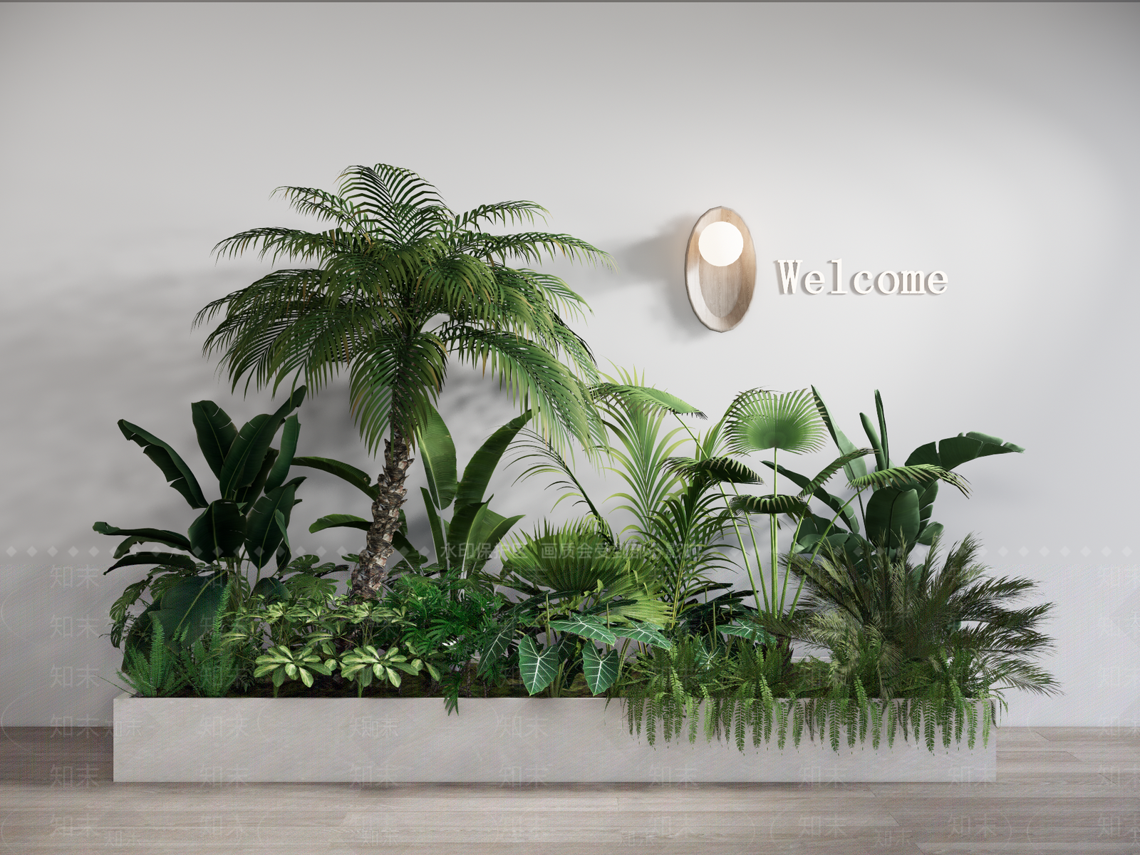 植物组合SU模型下载【ID:1164973008】