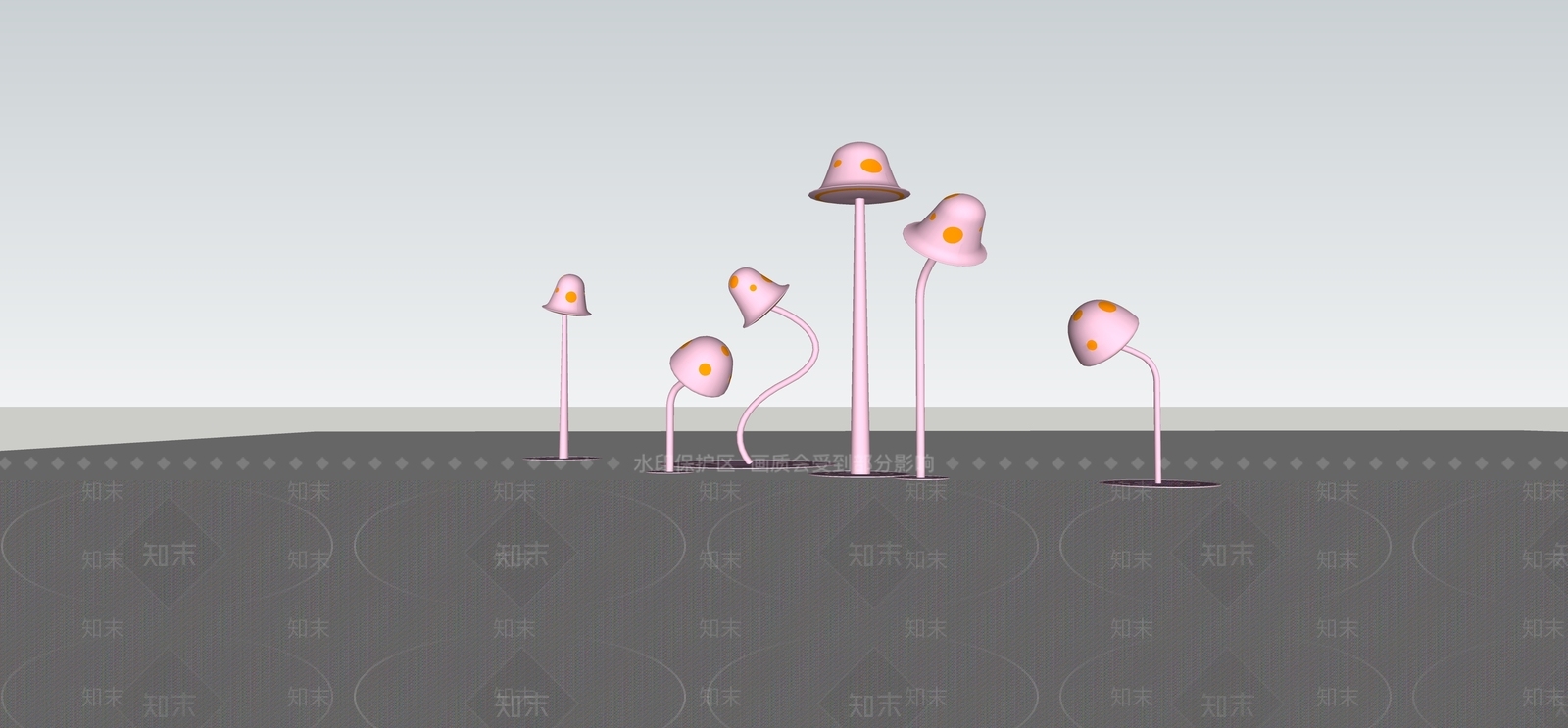 现代雕塑小品SU模型下载【ID:1164974270】