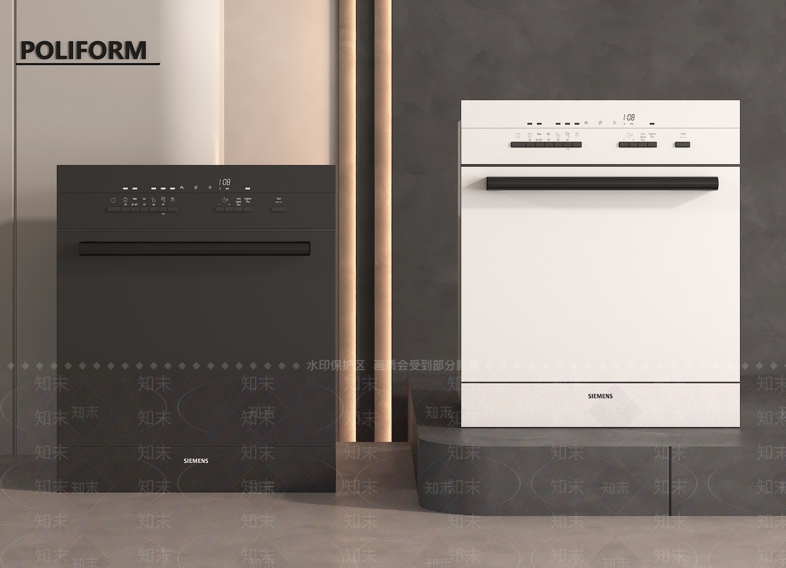 洗碗机SU模型下载【ID:1164978363】