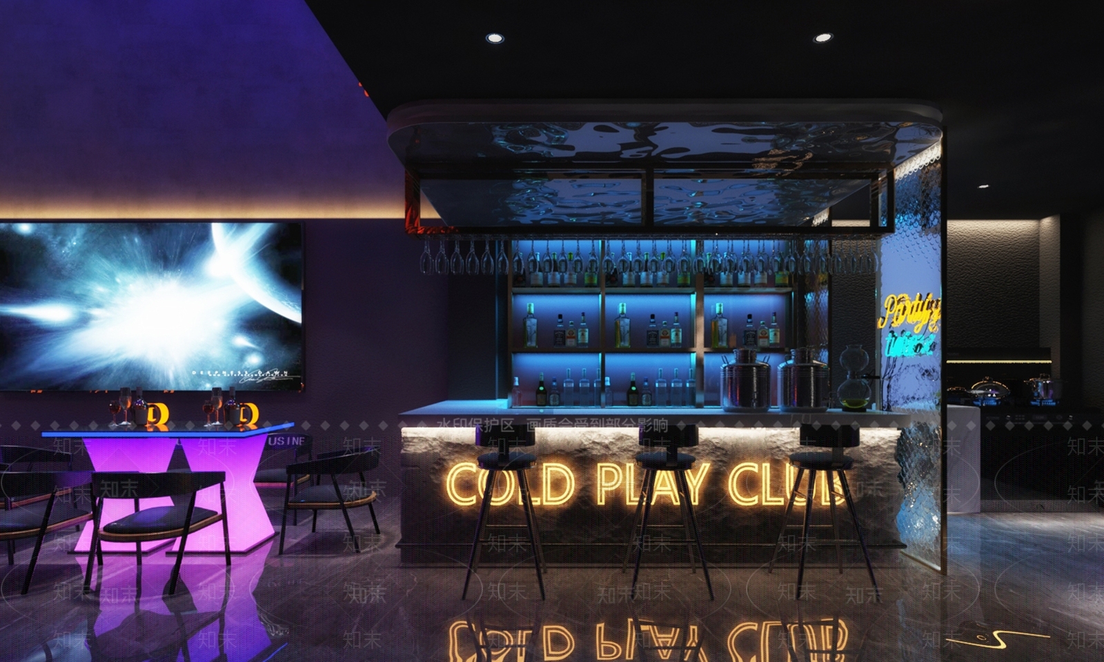 现代酒吧3D模型下载【ID:1164990392】