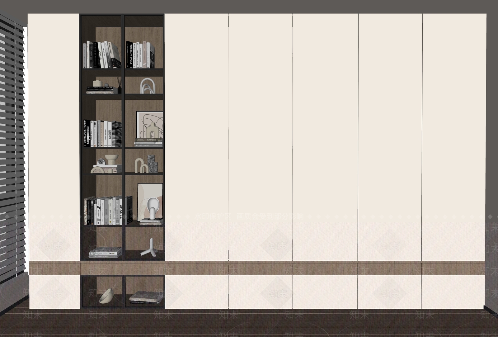 现代储物柜SU模型下载【ID:1165003549】