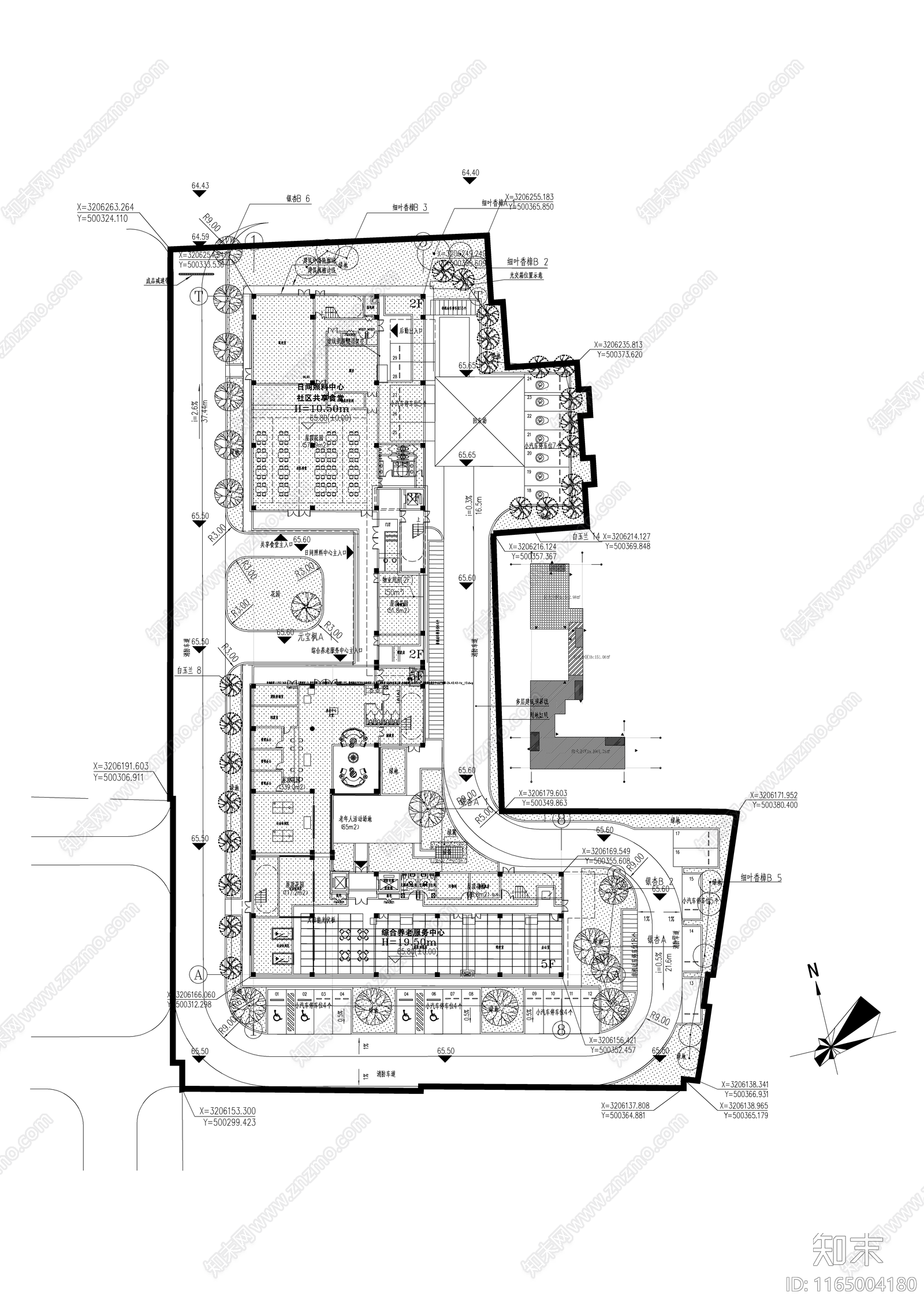 现代庭院cad施工图下载【ID:1165004180】