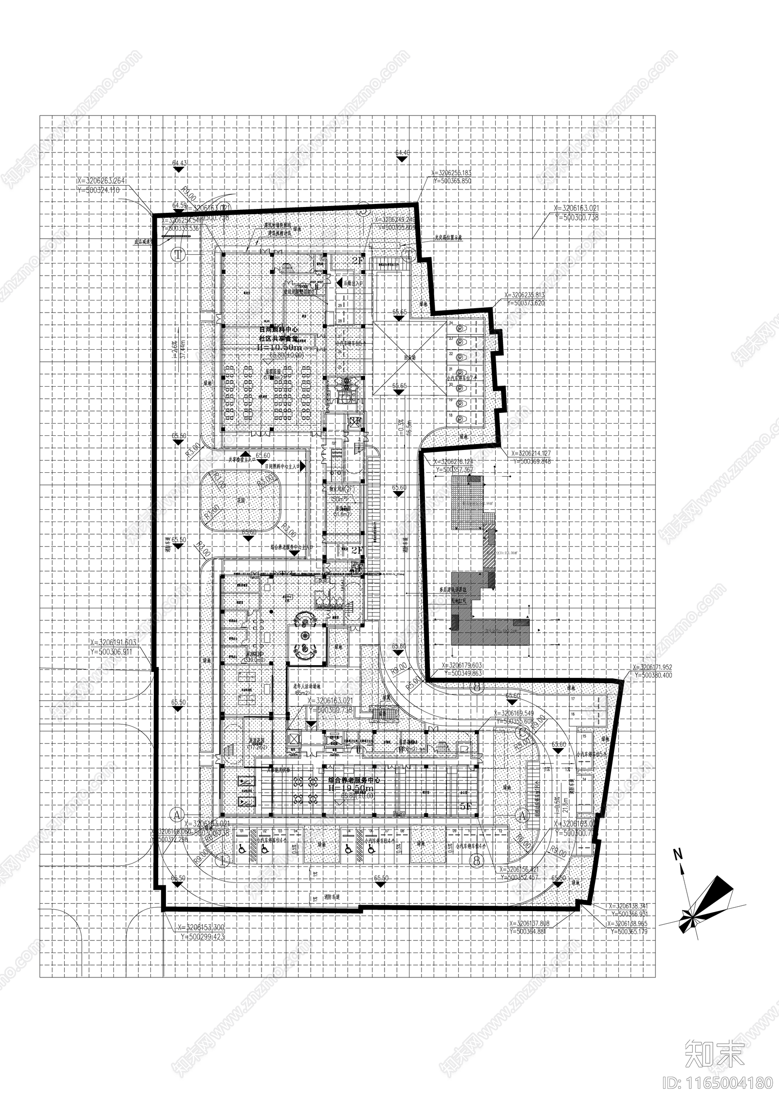 现代庭院cad施工图下载【ID:1165004180】