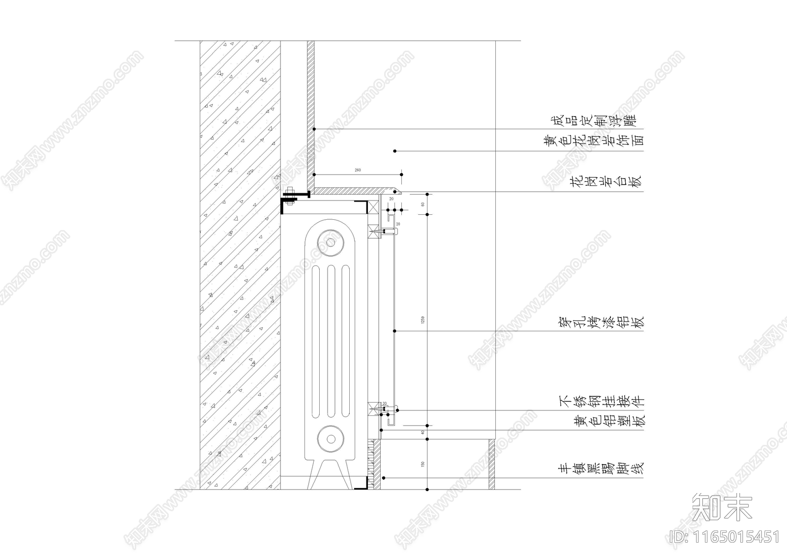 现代中式家具节点详图cad施工图下载【ID:1165015451】