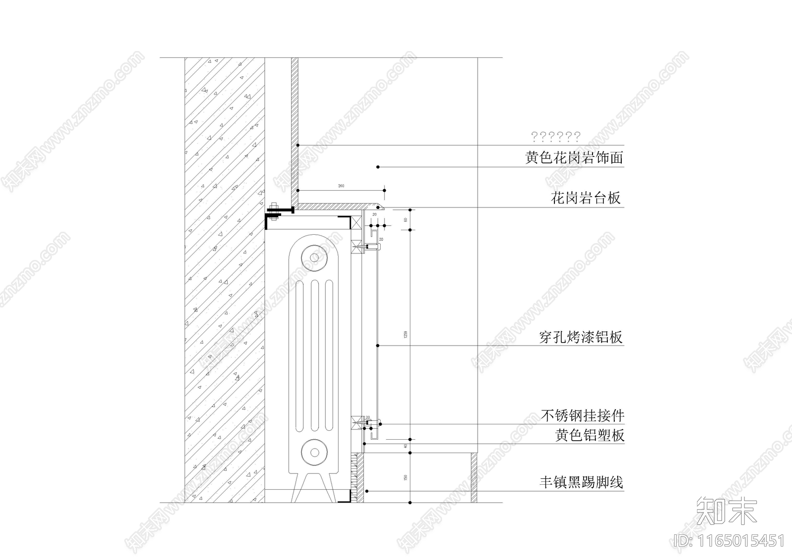 现代中式家具节点详图cad施工图下载【ID:1165015451】