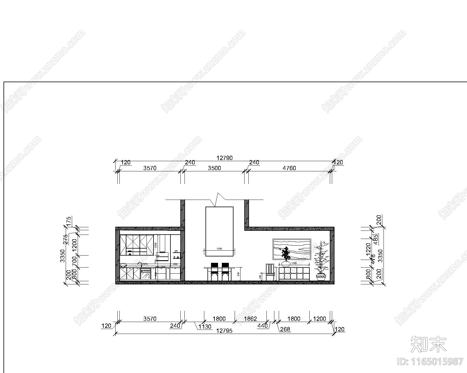 原木侘寂养老院cad施工图下载【ID:1165015987】