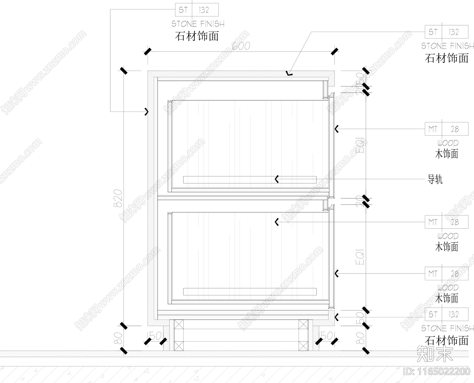 现代家具节点详图cad施工图下载【ID:1165022200】