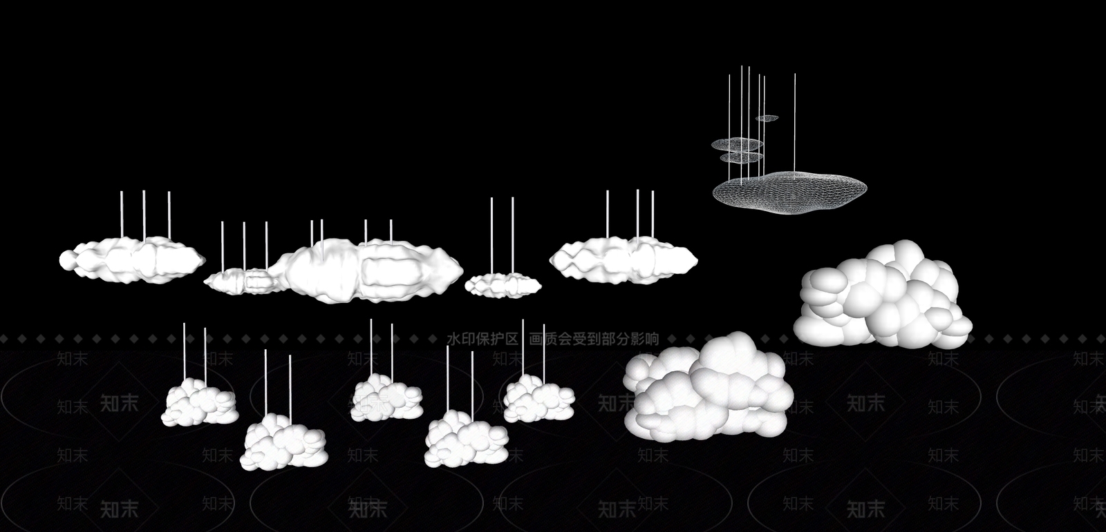 现代灯笼SU模型下载【ID:1165028696】