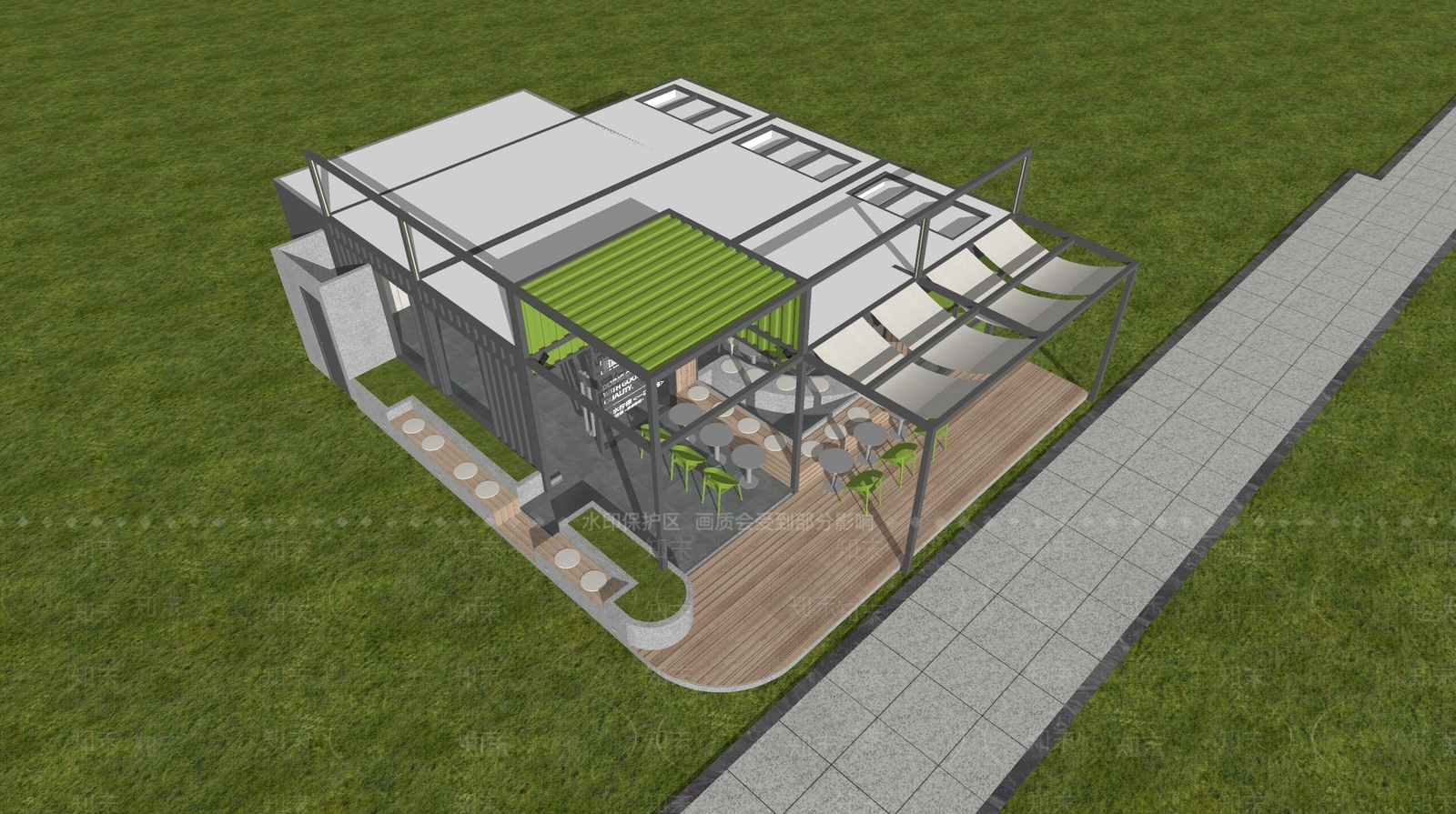 工业其他商业建筑SU模型下载【ID:1165033377】