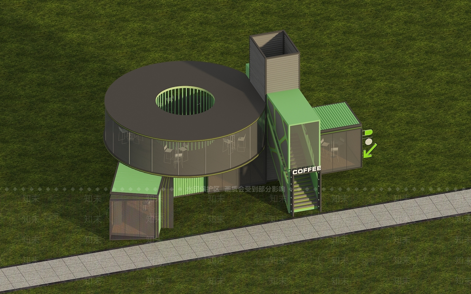 工业其他商业建筑SU模型下载【ID:1165034360】