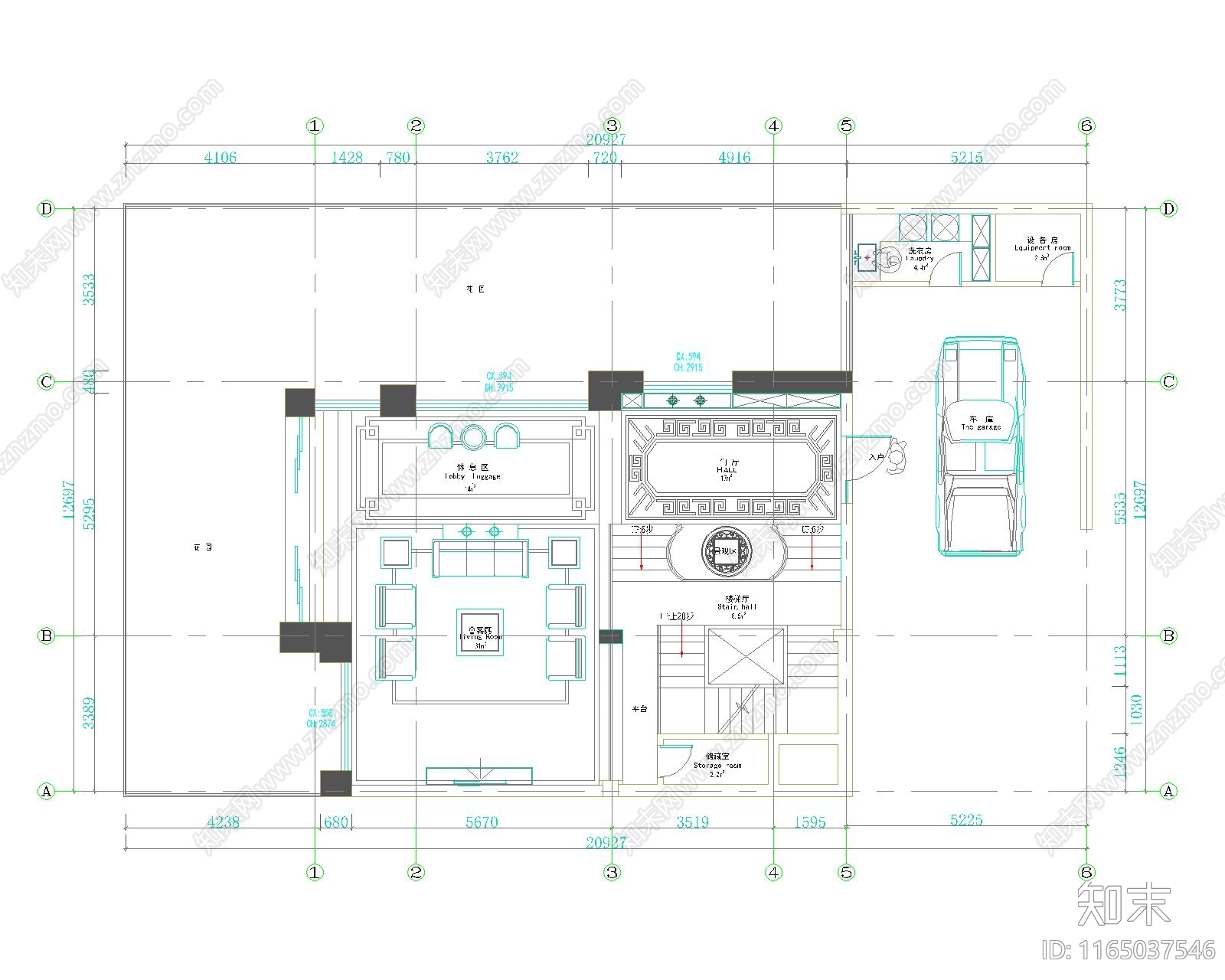 其他家装平面图施工图下载【ID:1165037546】