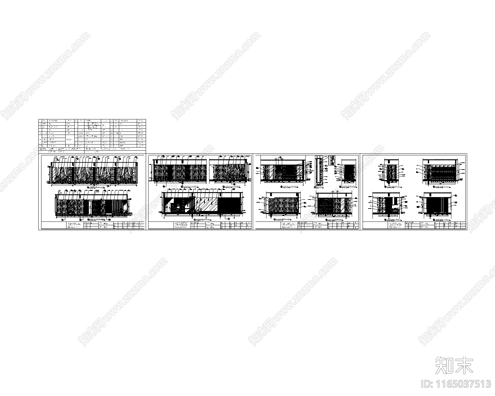 现代轻奢西餐厅cad施工图下载【ID:1165037513】