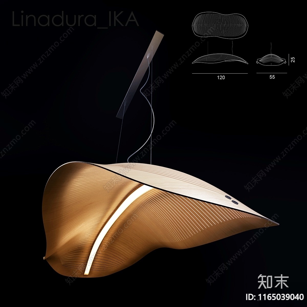 吊灯3D模型下载【ID:1165039040】