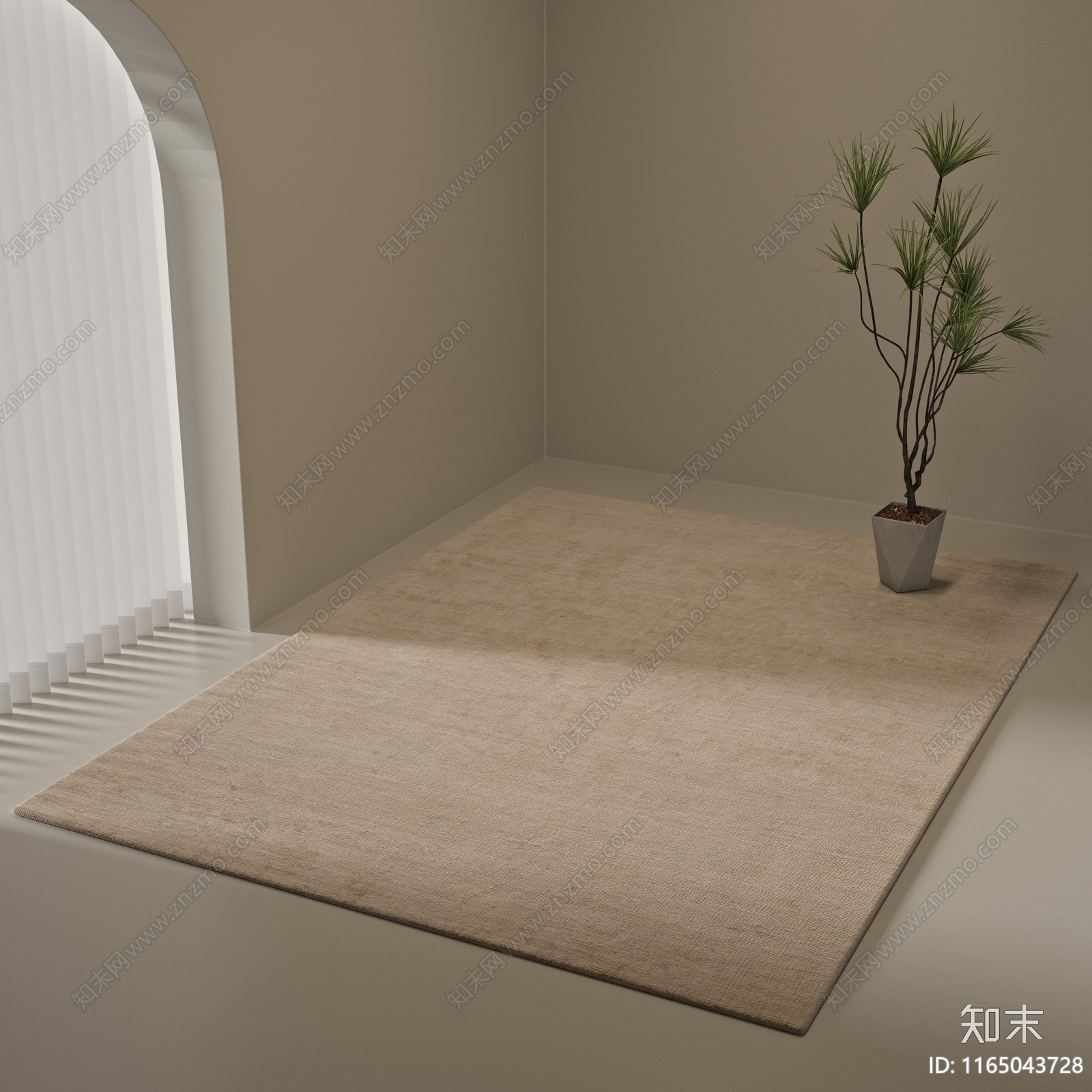 现代地毯3D模型下载【ID:1165043728】