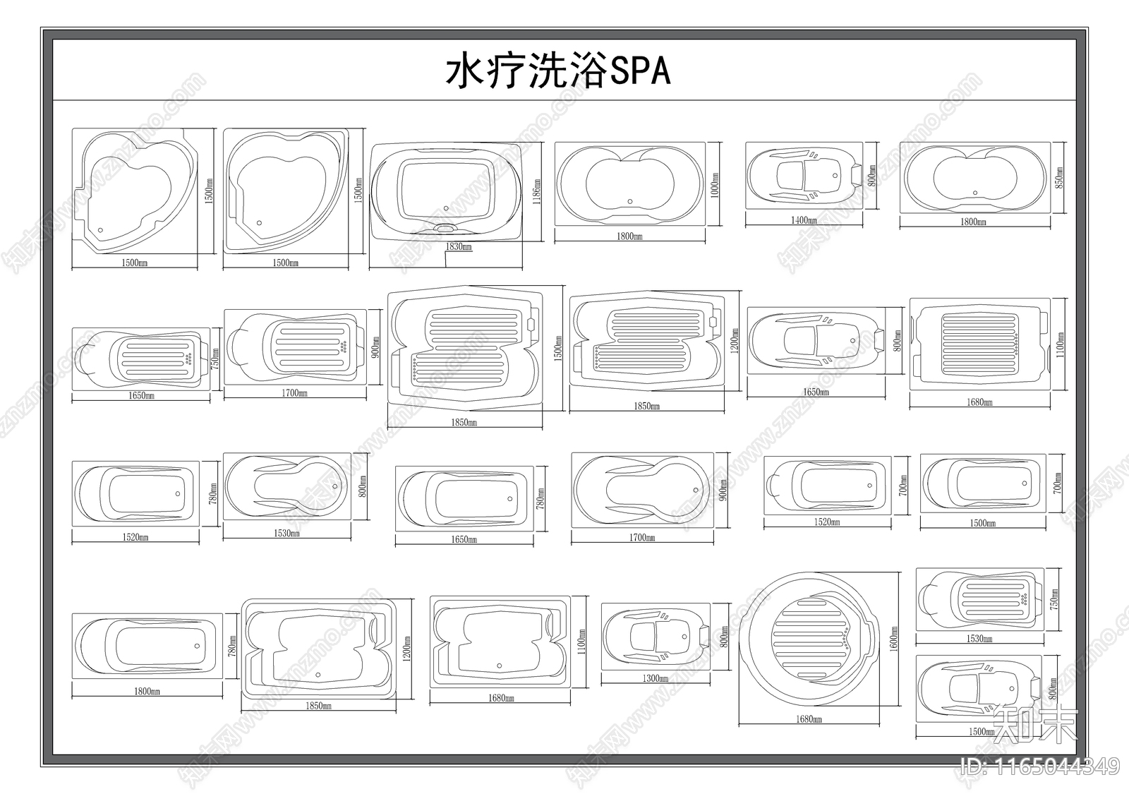 现代卫浴设施施工图下载【ID:1165044349】