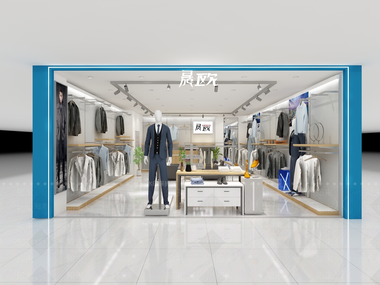 现代服装店3D模型下载【ID:1165057293】