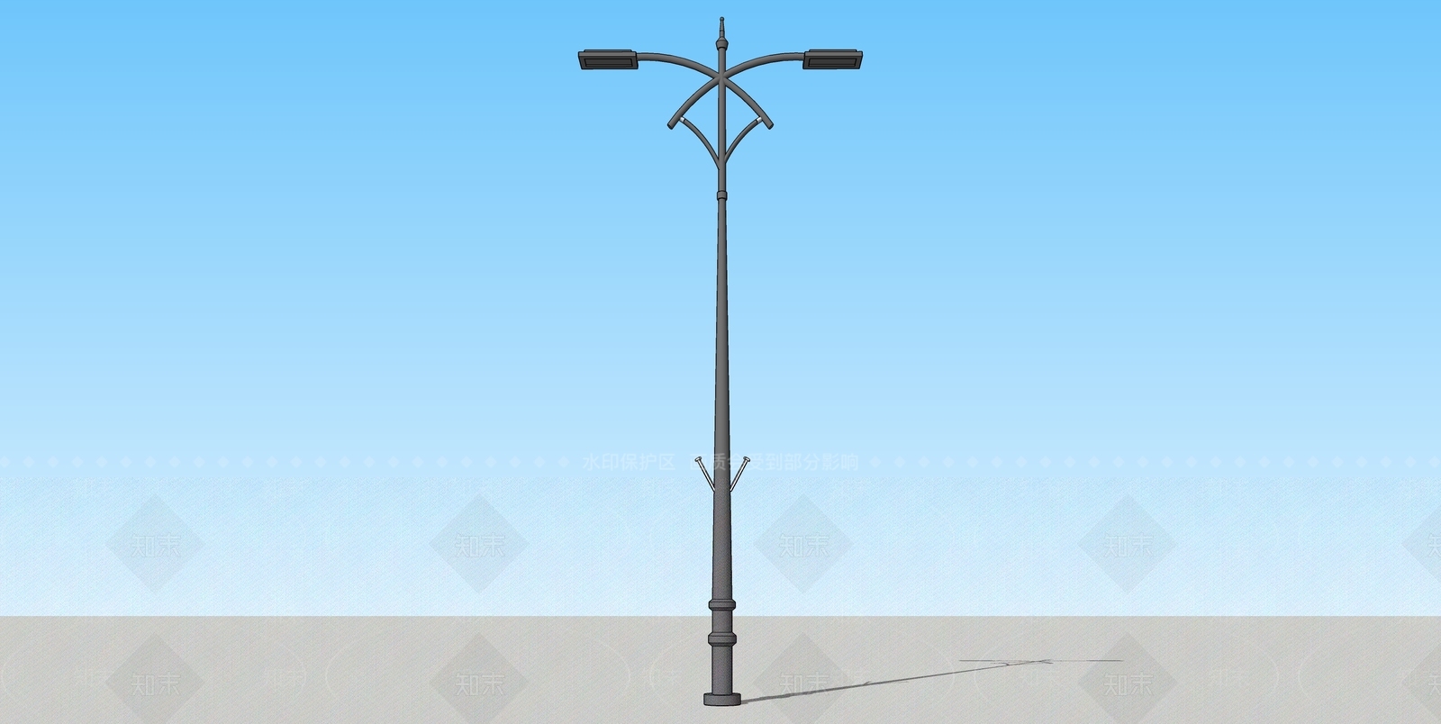 现代路灯SU模型下载【ID:1165057812】