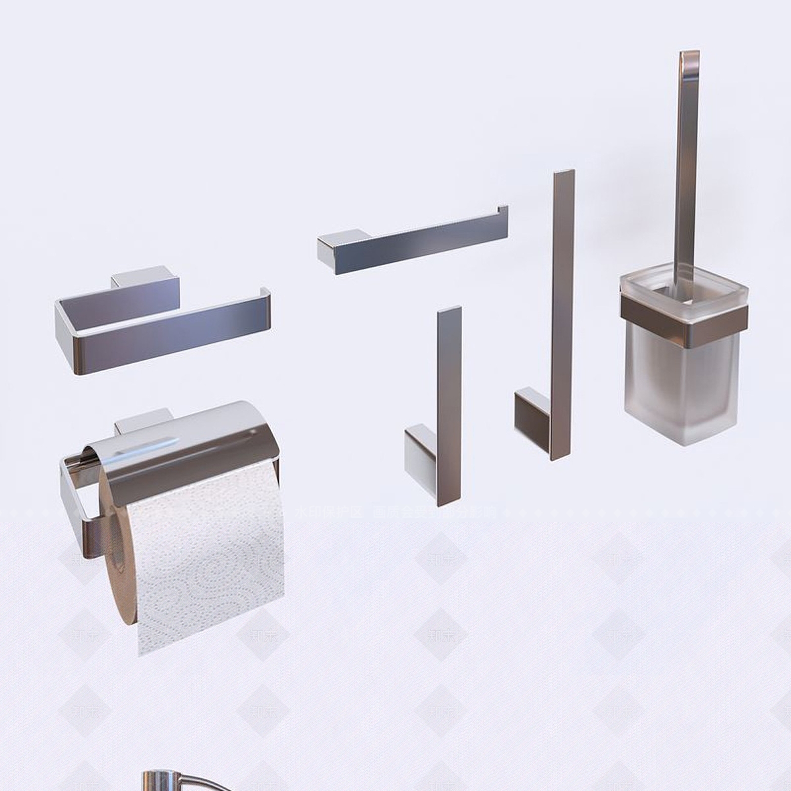 洗浴用品3D模型下载【ID:1165059040】
