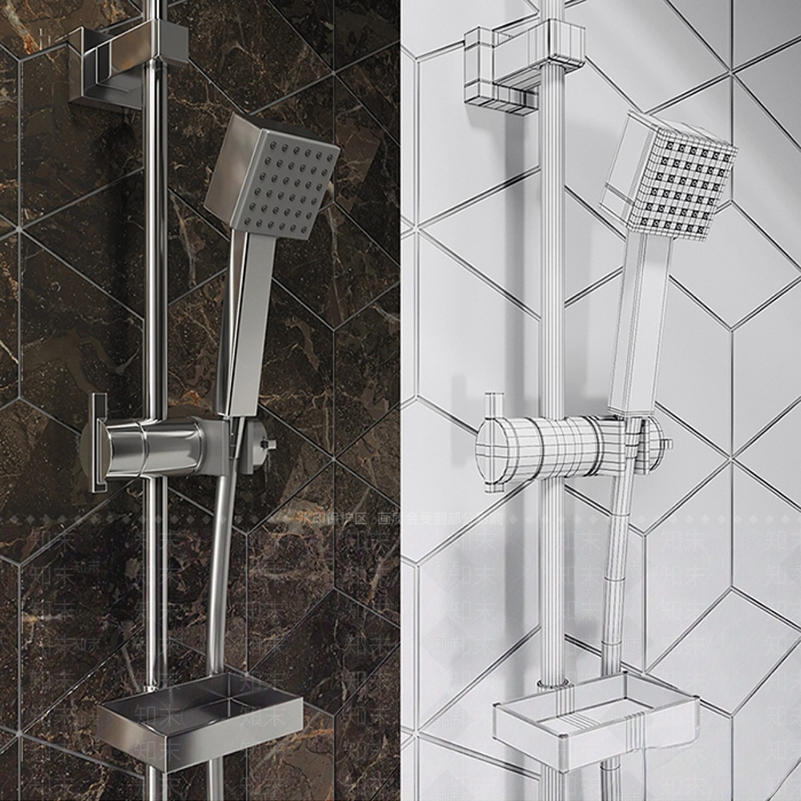 洗浴用品3D模型下载【ID:1165060558】